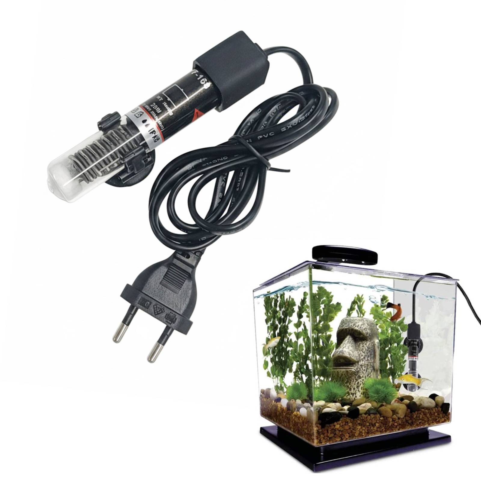 Marine Aquarium Nano - Mini calentador de acuario sumergible, tanque