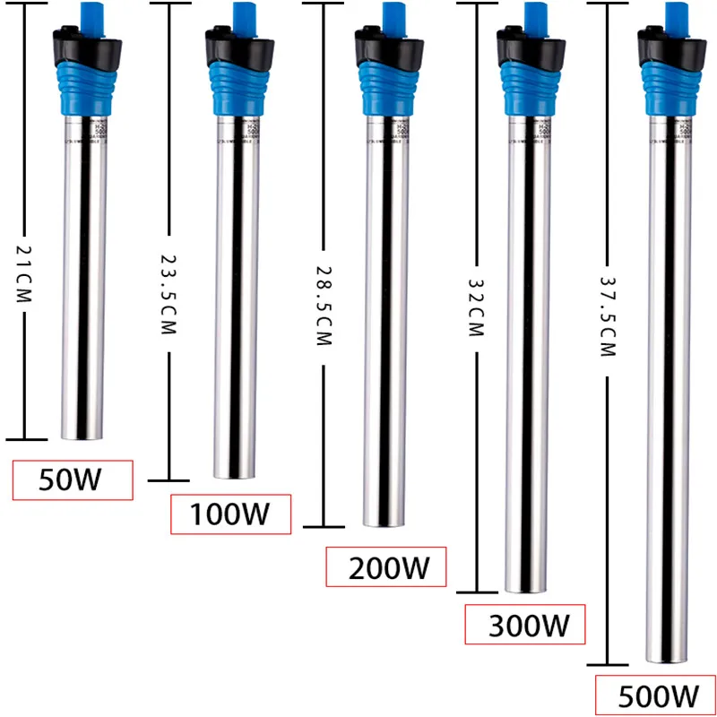 Marine Aquarium Nano - Calentador sumergible para acuario, 50W/100W/200W/300W/500W, tanque