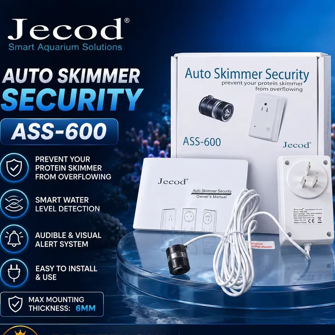 Protein Skimmer Hang On - Jebao ASS-600 220V, Skimmer Automático de