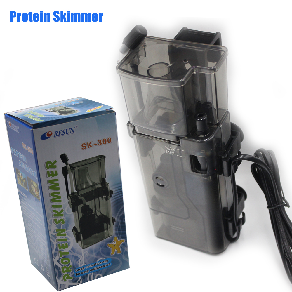 3,5 W 300L /H Resun SK-300 300 - Protein Skimmer Hang On reseña y precio