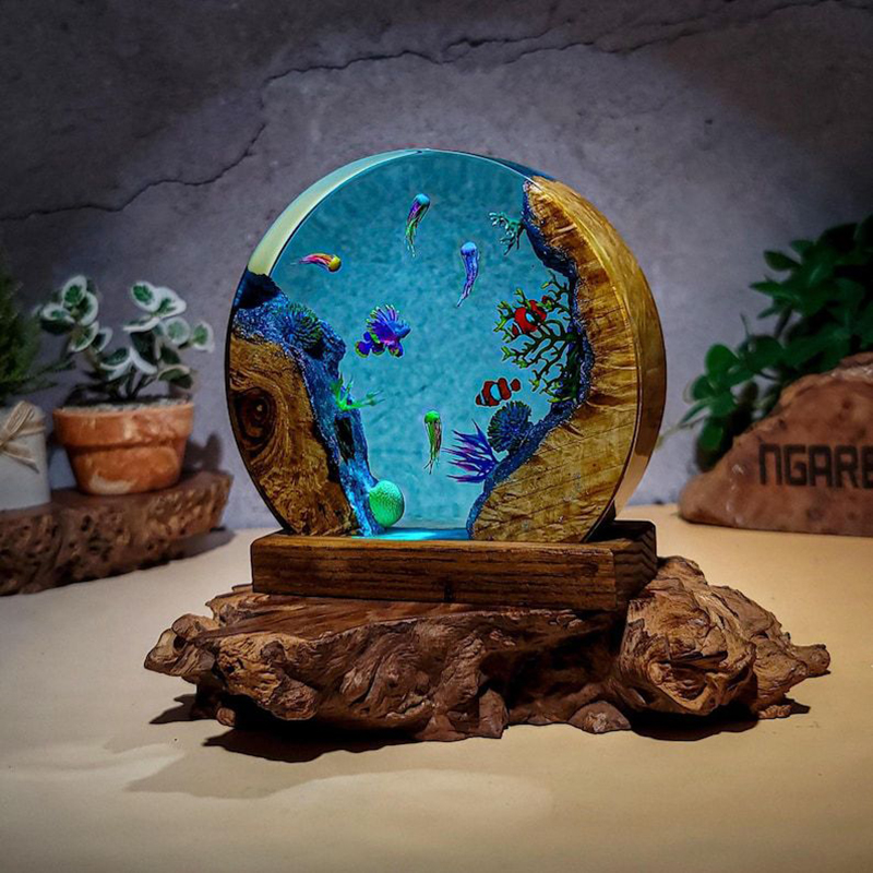Lámpara de Mesa de Resina con  - Aquarium & Marine Science Center reseña y precio