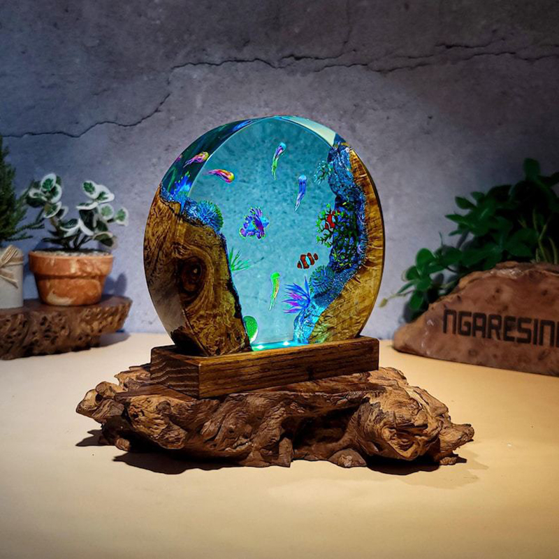 Lámpara de Mesa de Resina con  - Aquarium & Marine Science Center reseña y precio