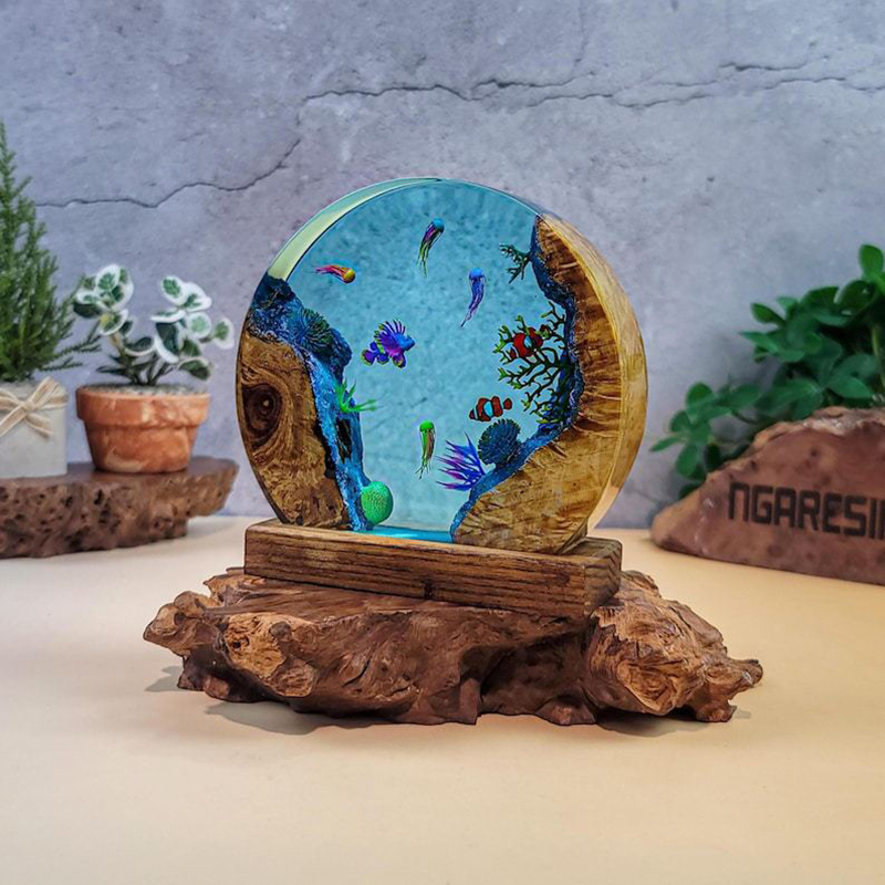 Lámpara de Mesa de Resina con  - Aquarium & Marine Science Center reseña y precio