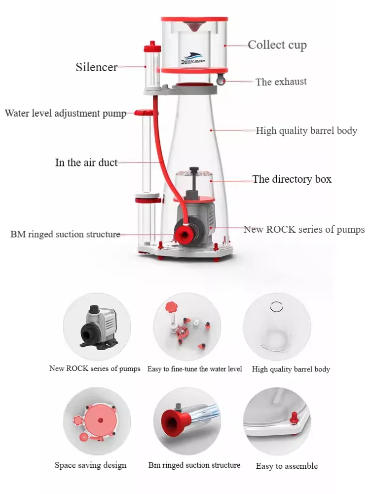 220-240V 50Hz burbuja mago cur - Protein Skimmer Hang On reseña y precio